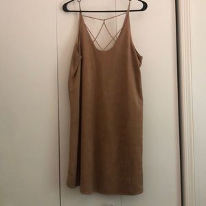 Brown suedish dress